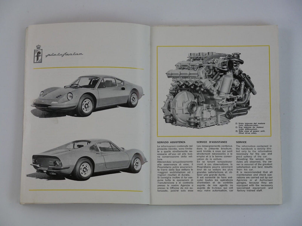 Ferrari 246 Dino Owner's Handbook 