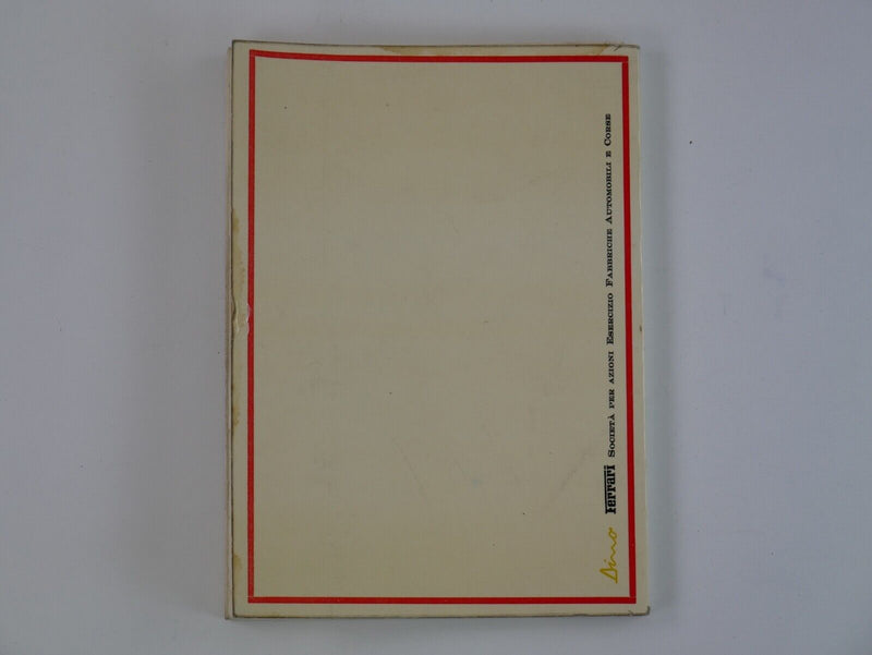 1972-74 Ferrari 246 Dino Owner's Handbook Manual