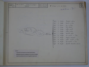 1969-74 Ferrari 246 Dino Scaglietti Body Parts Manual