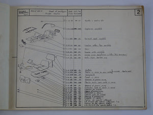 1969-74 Ferrari 246 Dino Scaglietti Body Parts Manual