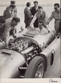 1954 Lancia Ferrari D50 Ascari Press Photograph Moisio