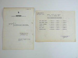 Ferrari Price List Sheet 246 Dino 365 Daytona BB Crepaldi