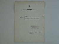 1973 Ferrari Price List Sheet 246 Dino 365 Daytona BB Crepaldi