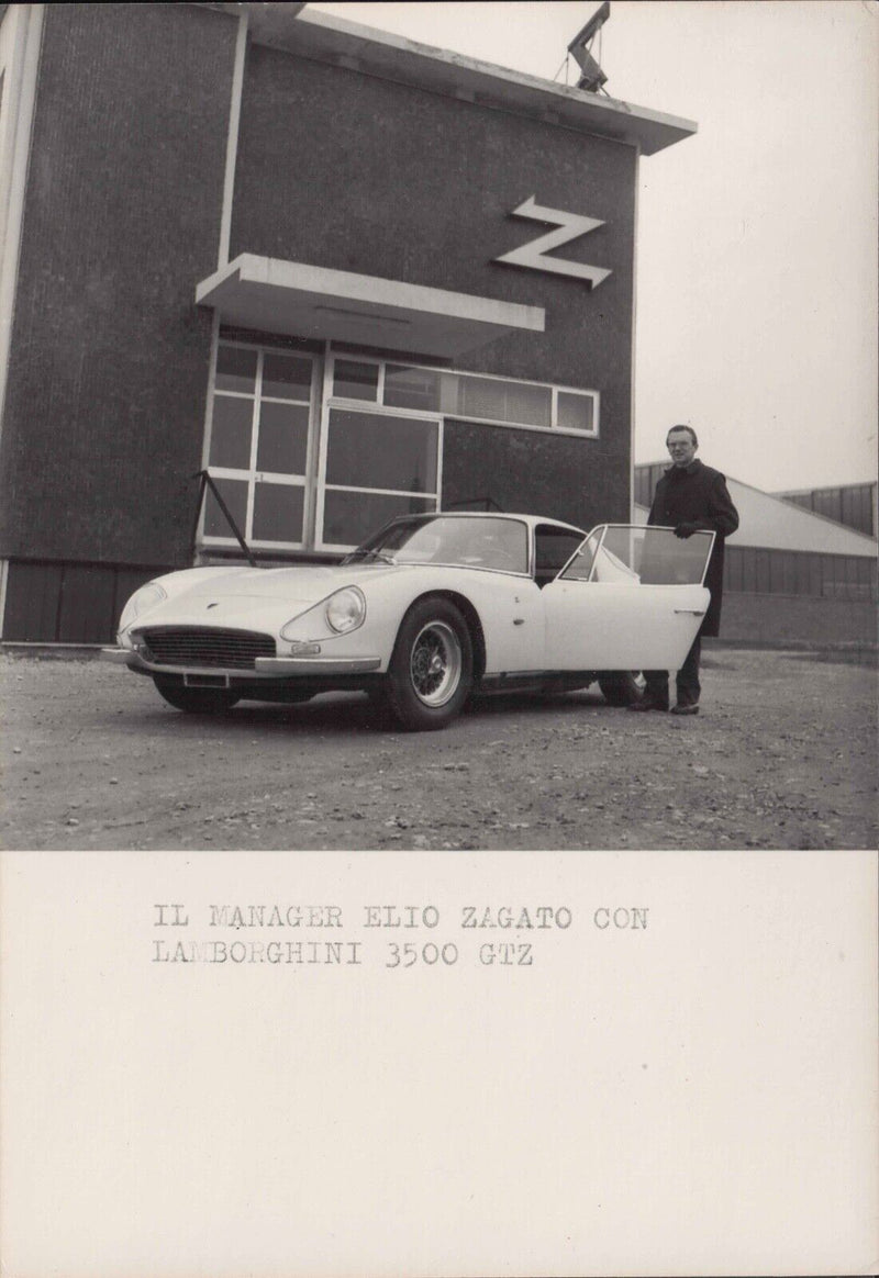 1966 Lamborghini 3500 GTZ Zagato Press Photo Miura Countach 350 400