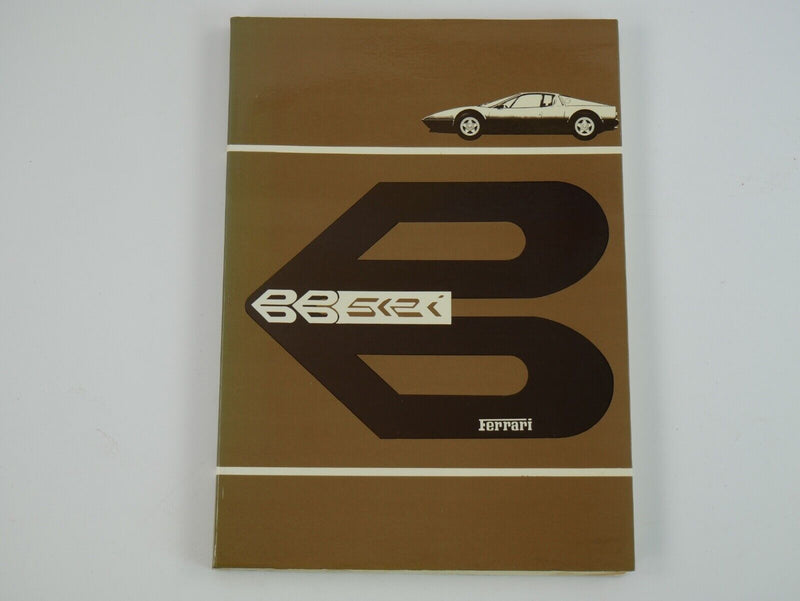 1981 Ferrari 512 BBi Owner's Manual Pouch Handbook