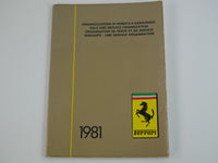 1981 Ferrari 512 BBi Owner's Manual Pouch Handbook