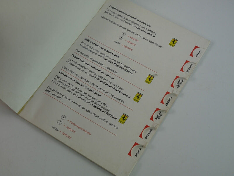 1981 Ferrari 512 BBi Owner's Manual Pouch Handbook