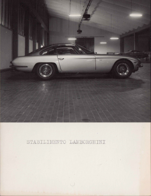 1964 Lamborghini 350 GT Press Photo Collection