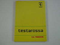 1989 Ferrari Testarossa US Spec Owner's Manual Pouch Handbook