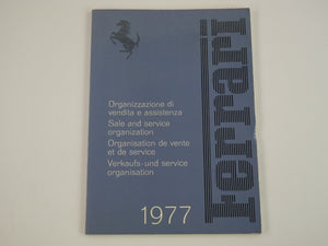 1977 Ferrari 308 GTB Owner's Manual Pouch Handbook