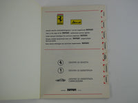 1977 Ferrari 308 GTB Owner's Manual Pouch Handbook