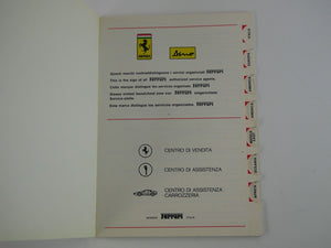 1977 Ferrari 308 GTB Owner's Manual Pouch Handbook