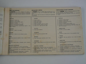 1977 Ferrari 308 GTB Owner's Manual Pouch Handbook