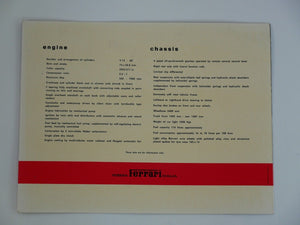 1963-64 Ferrari 250 GT Lusso Sales Brochure