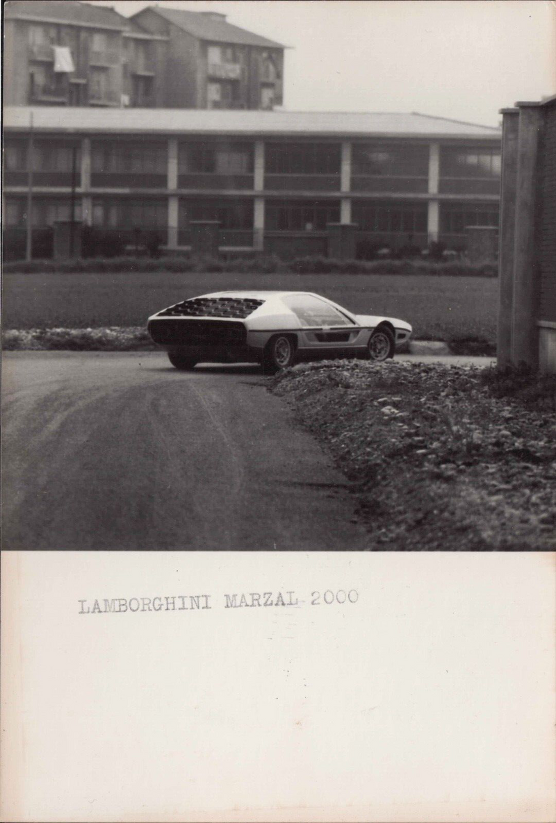 1967 Lamborghini Marzal Press Photos Espada Miura Countach