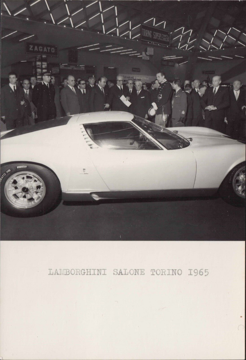 1966 Lamborghini Miura Press Photos Turin Motor Show