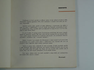 1954 Ferrari Yearbook Annuario