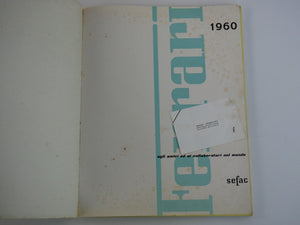 1960 Ferrari Yearbook With Enzo Business Card! Annuario 250