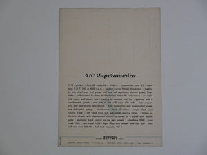 1953-55 Ferrari 375 MM 410 SA Postcard Brochure