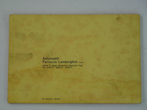 1968-70 Lamborghini Miura S Handbook Manual