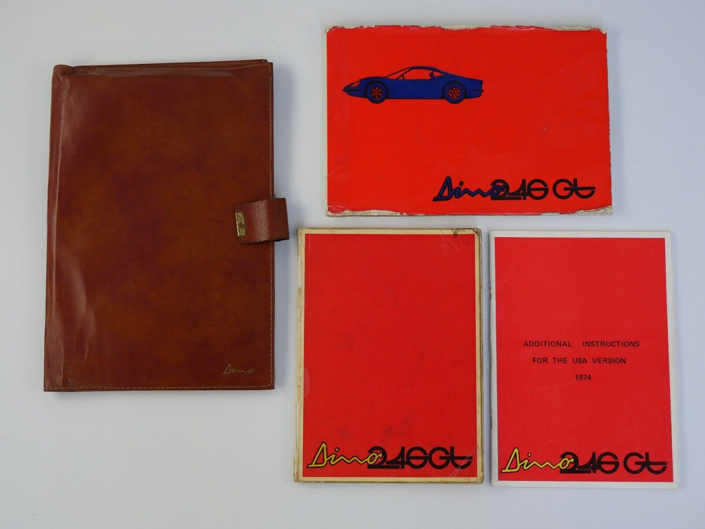 1974 Ferrari 246 Dino Owner's Manual Pouch 