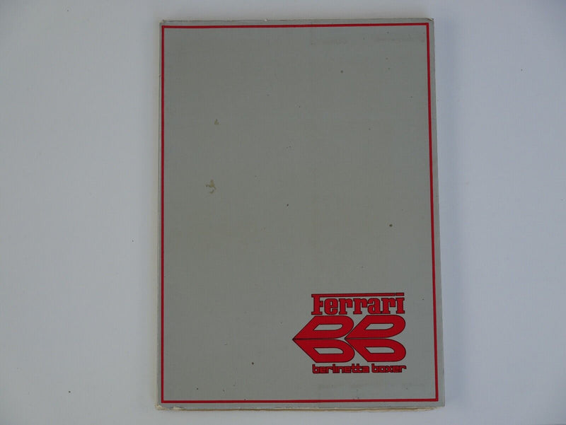 Ferrari 365 GT4 BB Owner's Manual Pouch