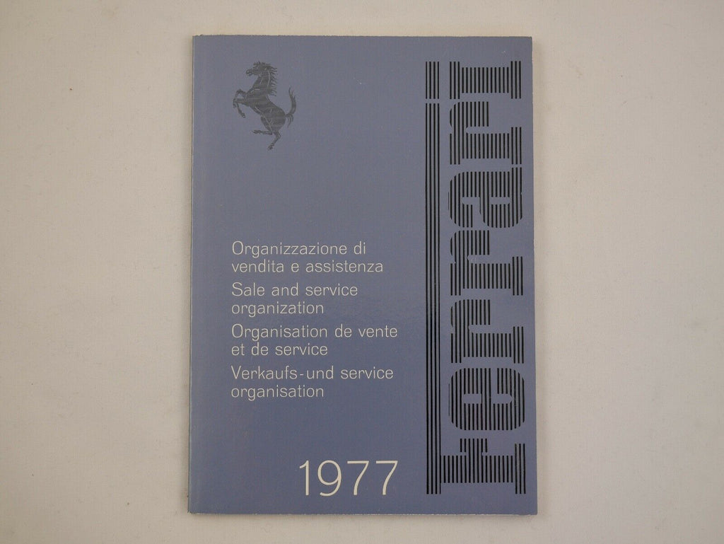 1977 Ferrari Dealer Directory