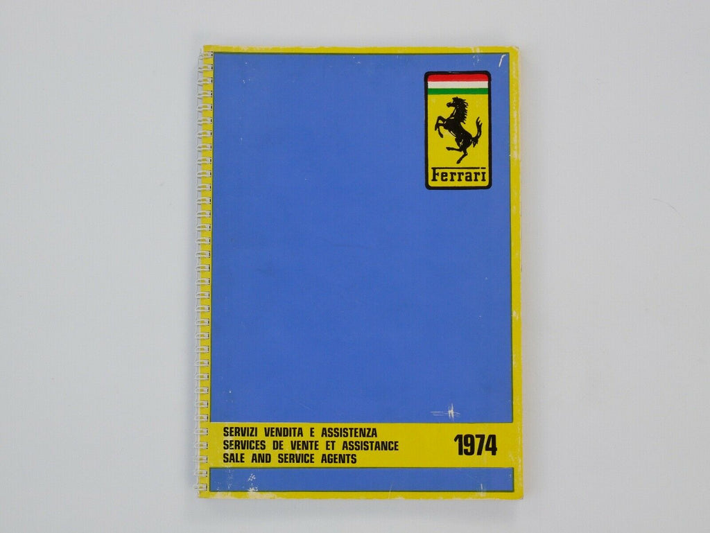 1974 Ferrari Dino Dealer Directory 