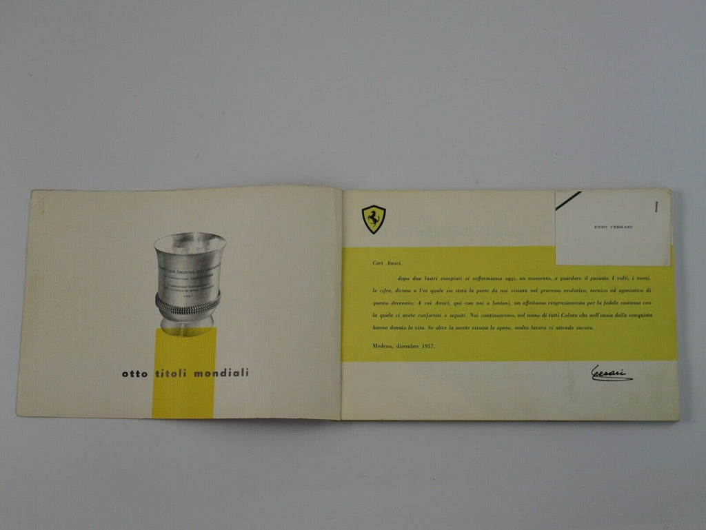 1957 Ferrari Yearbook Annuario