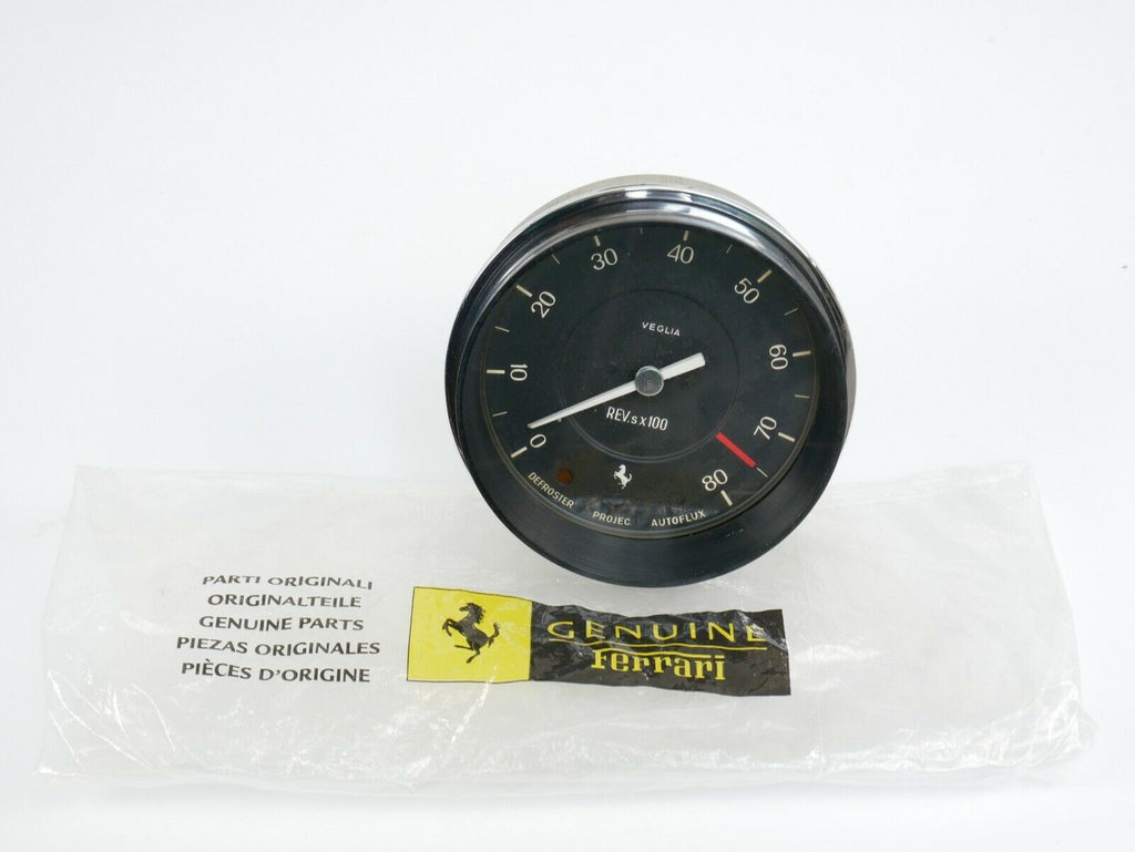 1964-66 NOS Ferrari 275 GTB GTS Veglia Tachometer Rev Counter Gauge